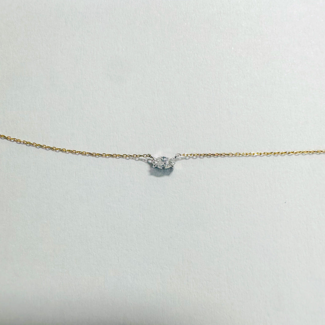 14K MarquiseDiamond Necklace