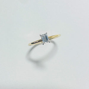 14K Baguette Diamond Ring