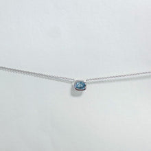 Load image into Gallery viewer, Minimal Spinel Necklace - Blue Spinel
