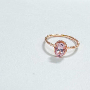 14K Hebe Morganite Ring