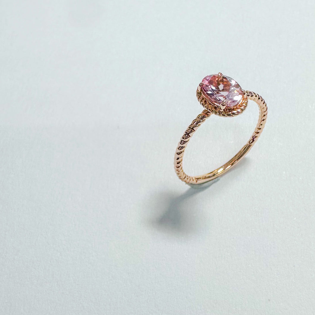 14K Hebe Morganite Ring