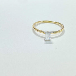 14K Baguette Diamond Ring