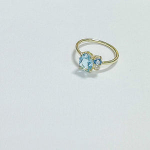 14K Aoede Aquamarine Ring