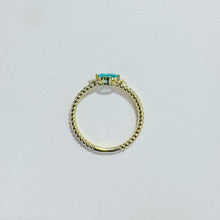 Load image into Gallery viewer, 14K Blue Apatite with Diamond Ring
