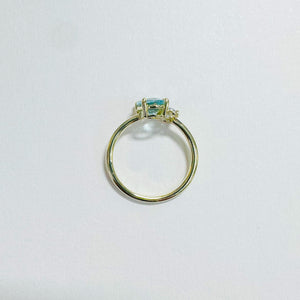 14K Aoede Aquamarine Ring