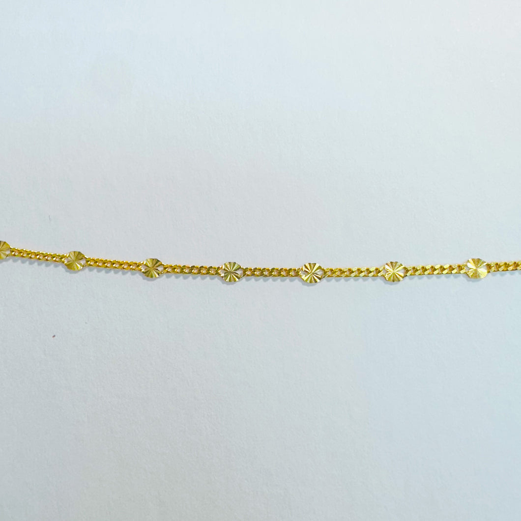 14KY round petal chain