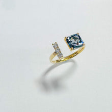 Load image into Gallery viewer, 14K Grey Spinel with Diamond Ring
