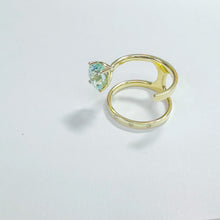 Load image into Gallery viewer, 14K Tourmaline with Diamond Ring
