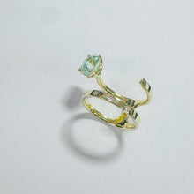 Load image into Gallery viewer, 14K Tourmaline with Diamond Ring
