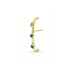 Trio Color Stone EarPin--SOLD OUT