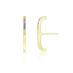 Rainbow Celestial Long EarPin