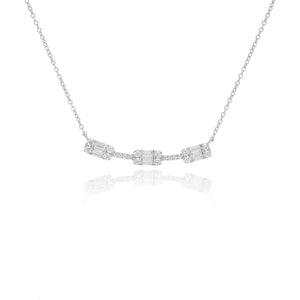 Trio Baguette Necklace