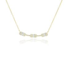 Load image into Gallery viewer, Trio Baguette Necklace
