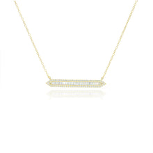 Load image into Gallery viewer, Baguette Bar Necklace
