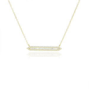 Baguette Bar Necklace