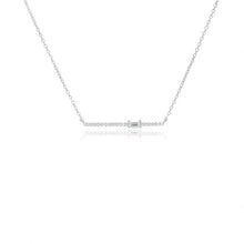 Load image into Gallery viewer, Solo Baguette Bar Necklace
