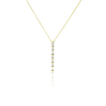 Load image into Gallery viewer, Vertical Baguette Necklace
