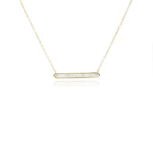 Load image into Gallery viewer, Mini Baguette Bar Necklace
