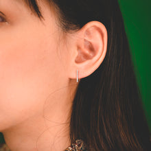 Load image into Gallery viewer, V Mini Hoop Earrings
