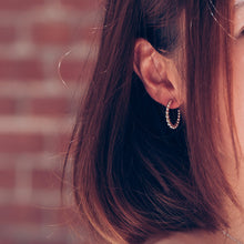 Load image into Gallery viewer, Bead Hoop Earrings
