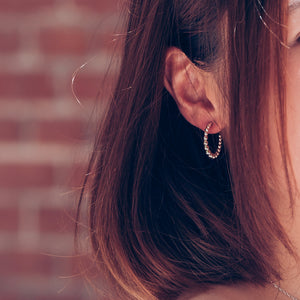 Bead Hoop Earrings