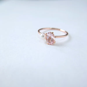 Athena Morganite Ring