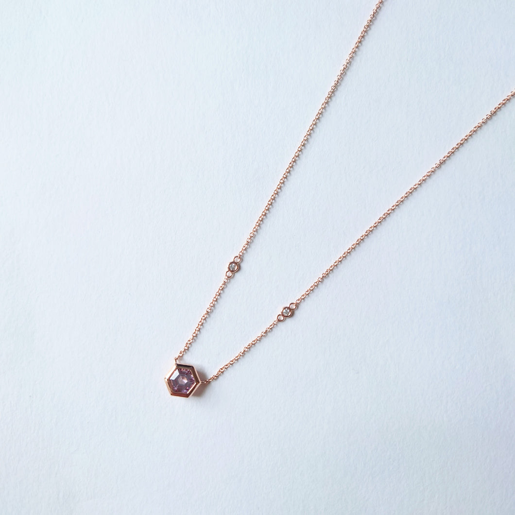 Metis Hexagon Spinel Necklace