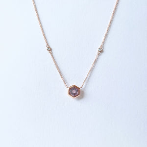 Metis Hexagon Spinel Necklace