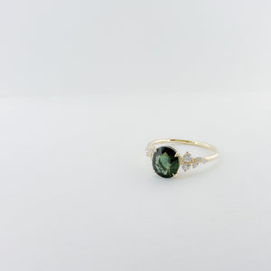 Bespoke Green Sapphire Ring (Natural Gemstone)