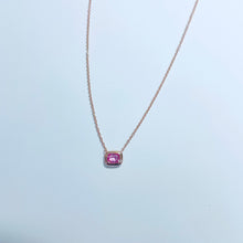 Load image into Gallery viewer, Minimal Spinel Necklace - Pink Spinel
